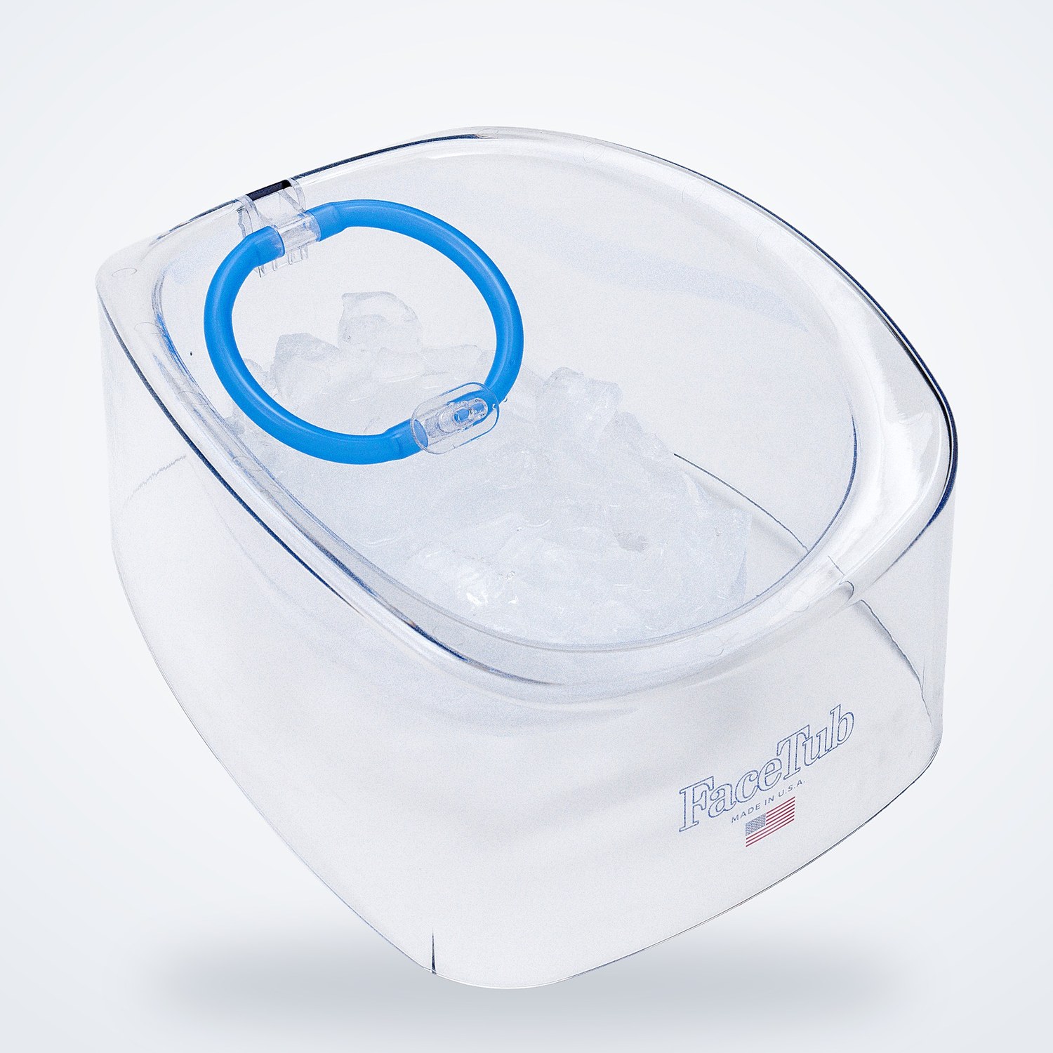 The FaceTub filled with ice
