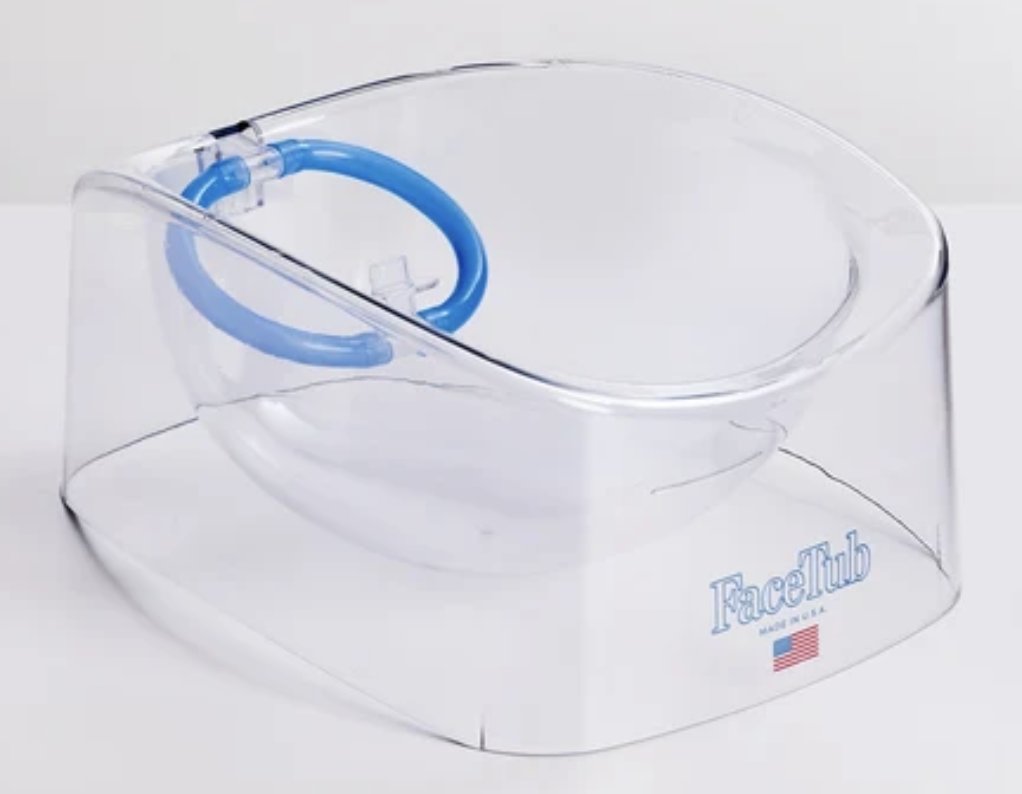The FaceTub from a three-quarter angle